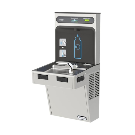 Elkay Halsey Taylor Bottle Filling Station & Single Ada Cooler Non-Filtered Ss HTHB-HACDSS-NF